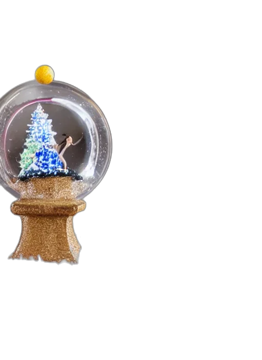 tree, jewelry, 3d render, snow transparent PNG cut-out