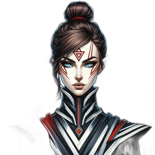 staff, face, mask, concept art, fantasy art, comic book art, anime, red transparent PNG cut-out
