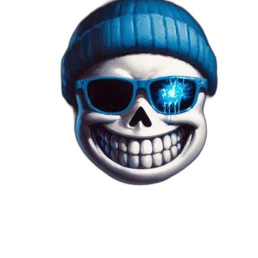 mask, hat, face, jacket, 3d render, vaporwave, pixel art, concept art transparent PNG cut-out