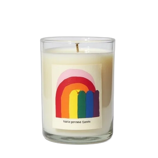 fire, candle, colorful, label, featuring, rainbow, words, road transparent PNG cut-out