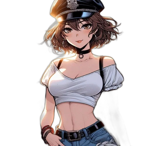 hat, weapon, staff, dress, anime, cartoon, concept art, watercolor transparent PNG cut-out