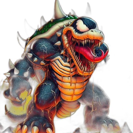 dragon, creature, animal, concept art, fantasy art, pixel art, 3d render, fearsome transparent PNG cut-out