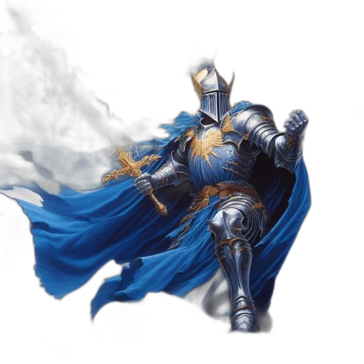 sword, dragon, weapon, fantasy art, concept art, comic book art, photorealistic, blue transparent PNG cut-out