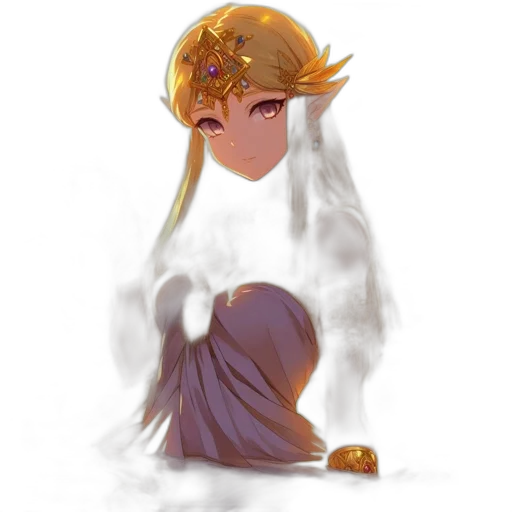 crown, mask, staff, creature, concept art, fantasy art, anime, pixel art transparent PNG cut-out
