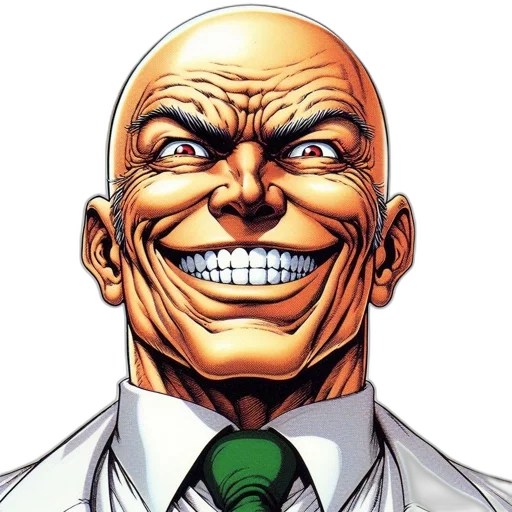 face, staff, mask, comic book art, concept art, bald, man, wide transparent PNG cut-out