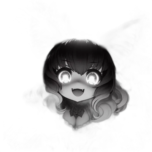 face, mask, creature, hair, anime, cartoon, concept art, pixel art transparent PNG cut-out