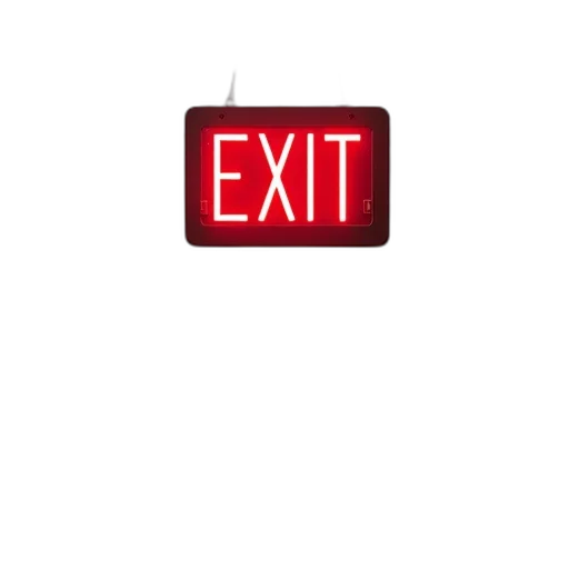 staff, hat, neon lights, exit, sign, says, closed, shoes transparent PNG cut-out