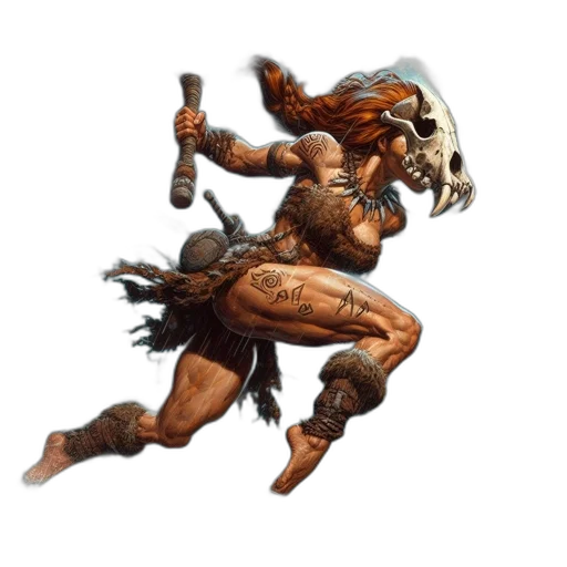 weapon, staff, hair, sword, concept art, fantasy art, comic book art, 3d render transparent PNG cut-out