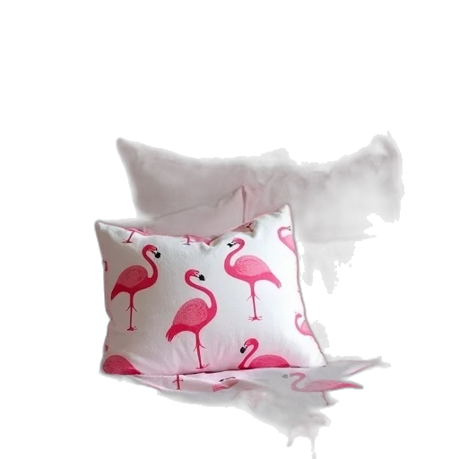 3d render, pink, flamingos, pattern transparent PNG cut-out