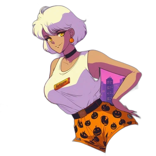 dress, jacket, concept art, pixel art, cartoon, vaporwave, neon, pastel transparent PNG cut-out