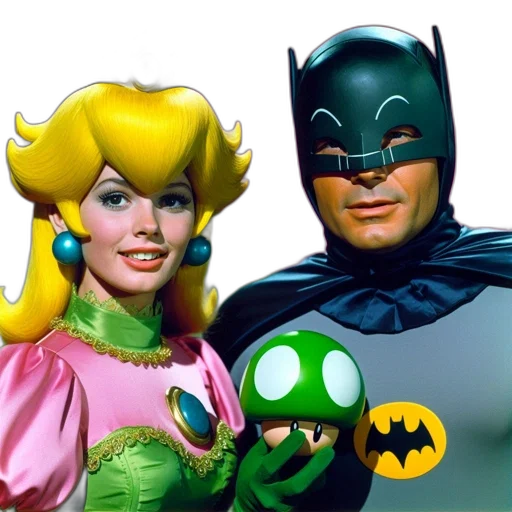 mask, comic book art, concept art, underwater, outer space, green, two, characters transparent PNG cut-out