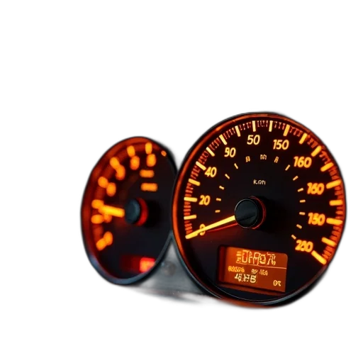first, image, shows, close-up, car, dashboard, specifically, instrument transparent PNG cut-out