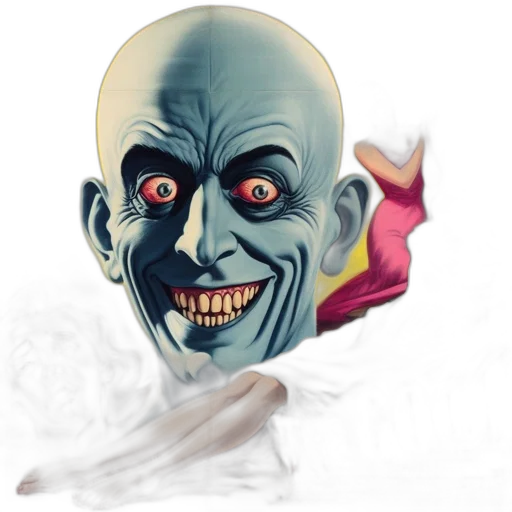 mask, face, creature, staff, concept art, photorealistic, 3d render, fantasy art transparent PNG cut-out
