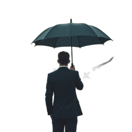 umbrella, staff, jacket, concept art transparent PNG cut-out