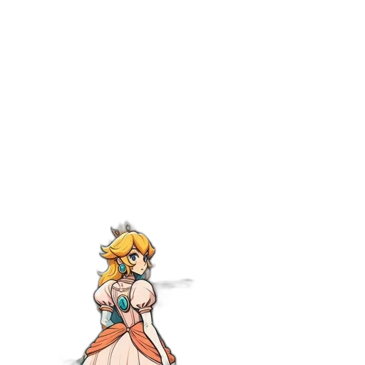 weapon, dress, staff, sword, pixel art, concept art, anime, cartoon transparent PNG cut-out
