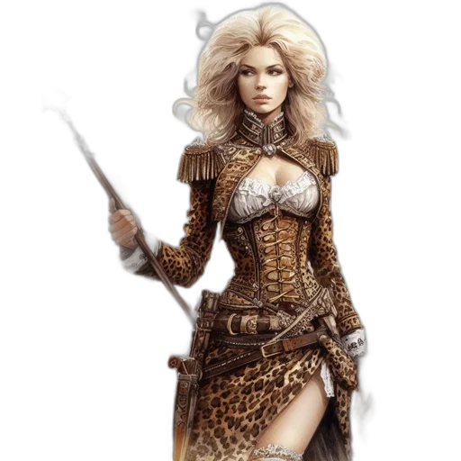 sword, fantasy art, concept art, comic book art, photorealistic, golden, earth tones, woman transparent PNG cut-out