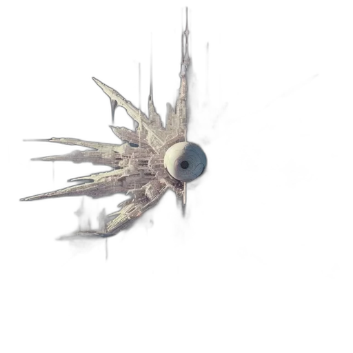 creature, hair, animal, crown, 3d render, photorealistic, concept art, underwater transparent PNG cut-out