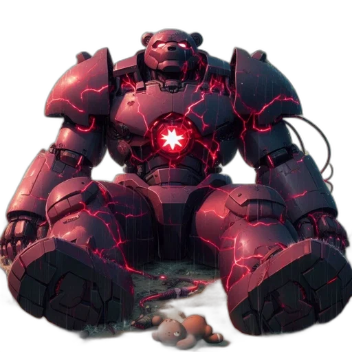 robot, weapon, creature, animal, concept art, cyberpunk, pixel art, comic book art transparent PNG cut-out