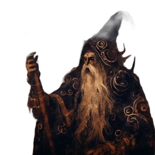 mask, hair, dragon, staff, concept art, fantasy art, photorealistic, 3d render transparent PNG cut-out