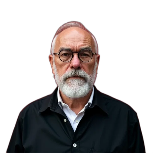 staff, jacket, face, animal, man, white, beard, mustache transparent PNG cut-out