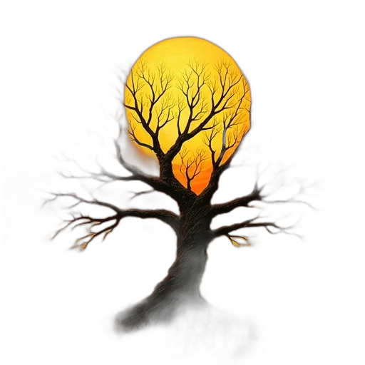 tree, staff, crown, mask, concept art, fantasy art, photorealistic, 3d render transparent PNG cut-out