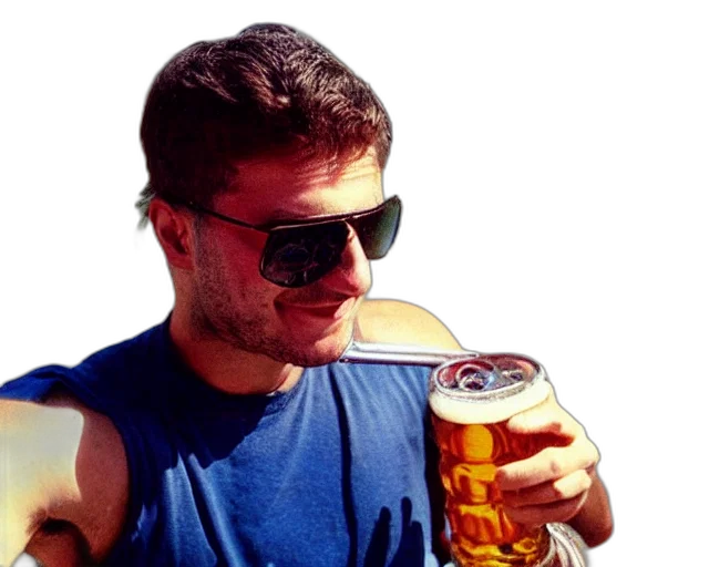 photorealistic, selfie, bloke, wearing transparent PNG cut-out