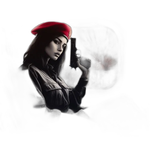 hat, jacket, umbrella, jewelry, photorealistic, pixel art, concept art, fantasy art transparent PNG cut-out