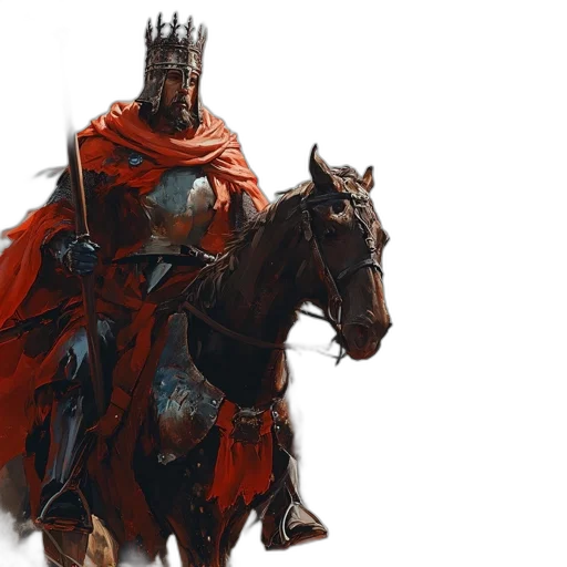 sword, crown, concept art, fantasy art, comic book art, photorealistic, red, grand transparent PNG cut-out