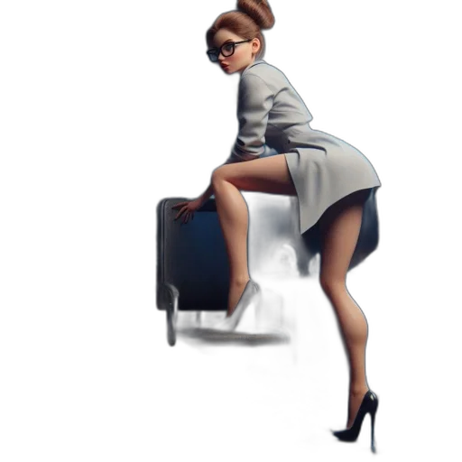 furniture, dress, staff, concept art, 3d render, cartoon, photorealistic, futuristic transparent PNG cut-out