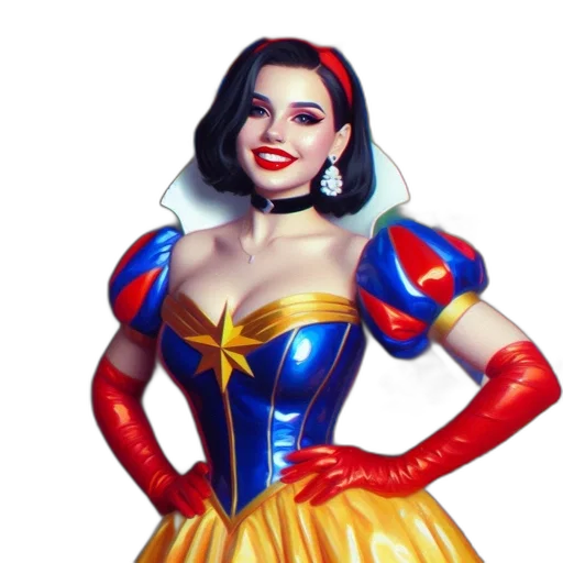 dress, comic book art, concept art, fantasy art, cartoon, individual, likely, portraying transparent PNG cut-out