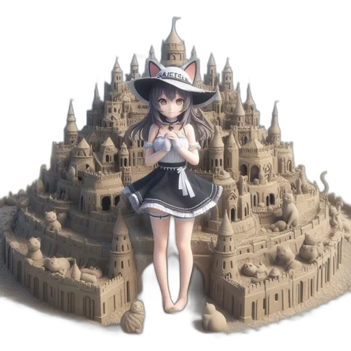 crown, hat, dress, building, 3d render, concept art, fantasy art, pixel art transparent PNG cut-out
