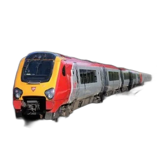 weapon, 3d render, photorealistic, concept art, modern, passenger, train, red transparent PNG cut-out