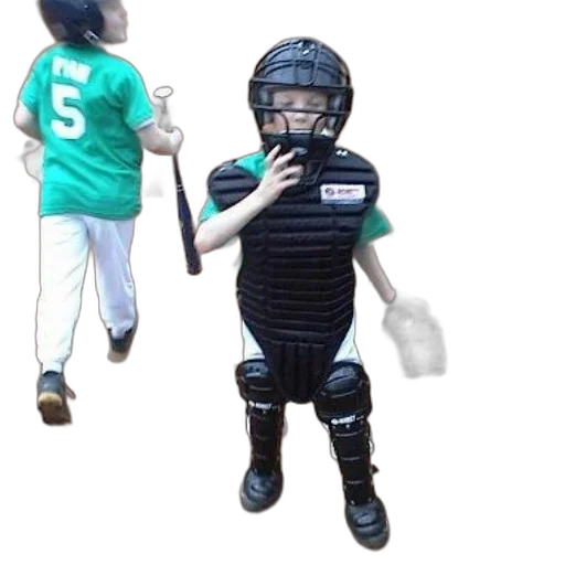 staff, 3d render, photorealistic, young, baseball, player, full, gear transparent PNG cut-out