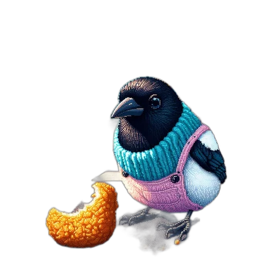 animal, jacket, food, staff, concept art, watercolor, photorealistic, 3d render transparent PNG cut-out