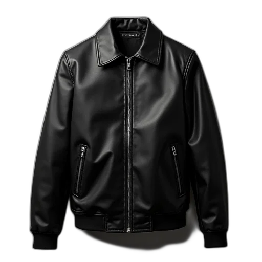jacket, 3d render, dark, monochrome transparent PNG cut-out