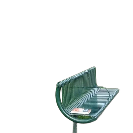 furniture, staff, umbrella, hat, 3d render, vaporwave, photorealistic, green transparent PNG cut-out