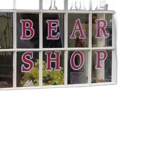 shop, window, displays, various, teddy, bears, sign, bear transparent PNG cut-out