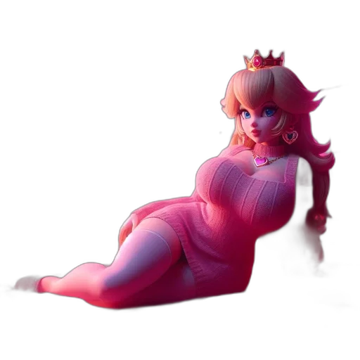 dress, crown, creature, robot, concept art, 3d render, pixel art, fantasy art transparent PNG cut-out