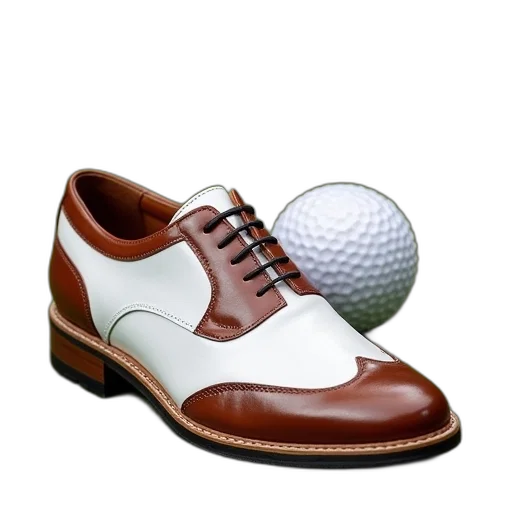 shoes, photorealistic, footjoy, white transparent PNG cut-out