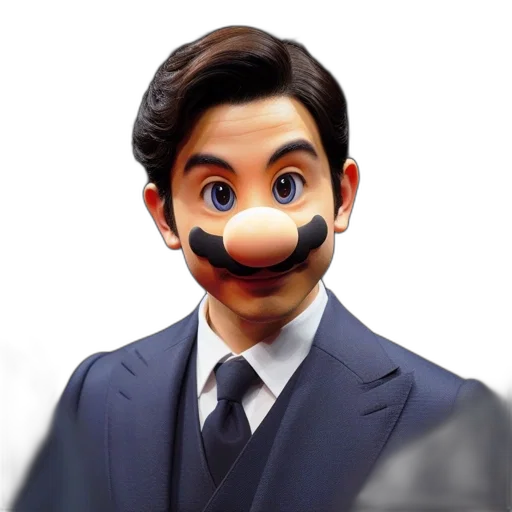 mask, face, cartoon, 3d render, photorealistic, concept art, individual, wears transparent PNG cut-out