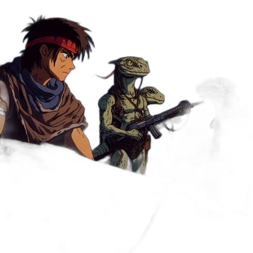 weapon, concept art, pixel art, comic book art, fantasy art, fog, earth tones, moonlit transparent PNG cut-out