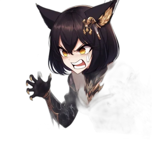 mask, staff, creature, dragon, fantasy art, anime, concept art, watercolor transparent PNG cut-out