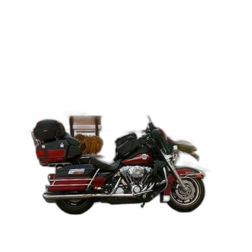 furniture, 3d render, photorealistic, red, motorcycle, parked, brick, path transparent PNG cut-out