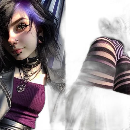 cyberpunk, concept art, fantasy art, photorealistic, dark, monochrome, pastel, two transparent PNG cut-out