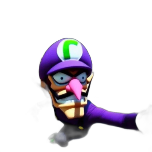 mask, weapon, robot, face, 3d render, concept art, vaporwave, waluigi transparent PNG cut-out