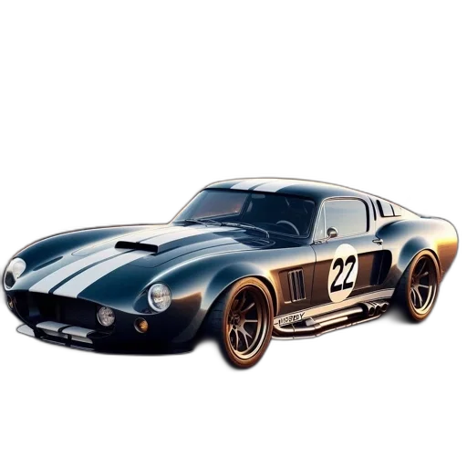 car, photorealistic, 3d render, concept art, cartoon, ferrari, racing, number transparent PNG cut-out