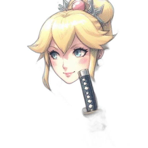 crown, staff, weapon, sword, watercolor, concept art, fantasy art, anime transparent PNG cut-out
