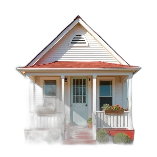building, furniture, umbrella, 3d render, photorealistic, concept art, watercolor, fog transparent PNG cut-out