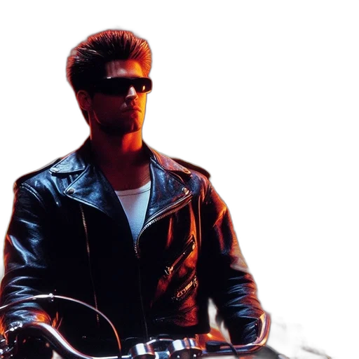 jacket, cyberpunk, concept art, photorealistic, 3d render, neon lights, individual, donning transparent PNG cut-out