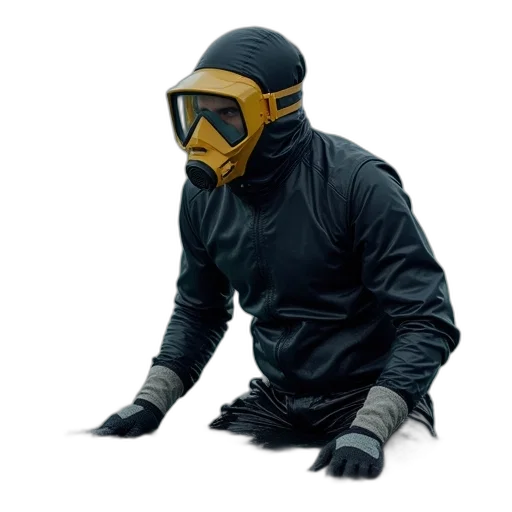 mask, jacket, creature, robot transparent PNG cut-out